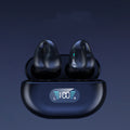 Écouteurs à Conduction Osseuse TWS Clip d'Oreille Bluetooth 5.3 Tactiles sans Fil Intra-Auriculaires Basses HIFI Casque de Sport