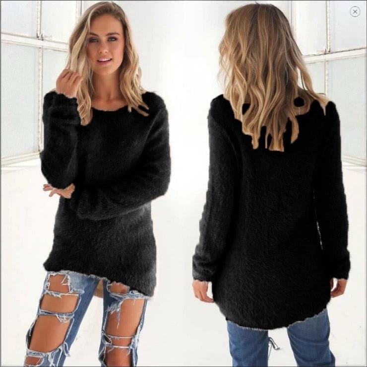 Super Soft And Comfortable Self-Cultivation Solid Color O Neck Pullover Women's Sweater Fashion Sexy Top Ladies Hipster Clothing by eprolo