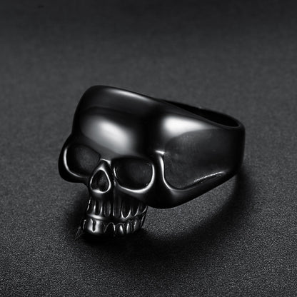 Série de bagues tête de mort style punk unique pour homme