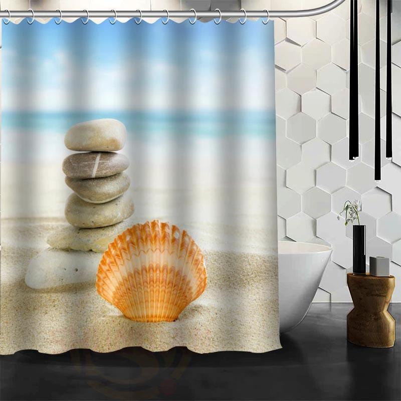 Waterproof Shower Curtain Bathroom Curtain Beach Spa Shower Curtain by eprolo