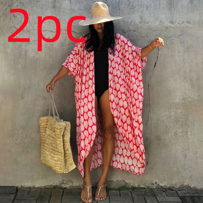 Robe de plage de villégiature en polyester anti-UV pour femmes