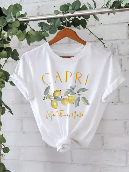 Pattern printed T-shirt
