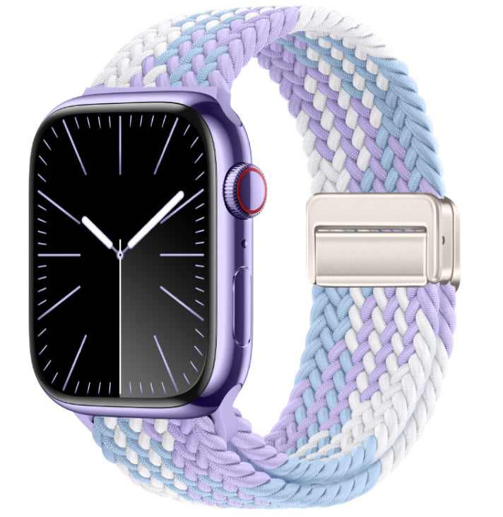 Bracelet tissé intégré à boucle magnétique