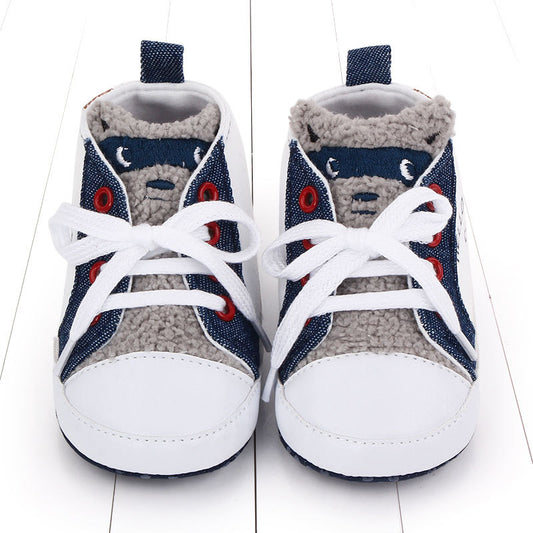 Zapatillas de lona con letras a juego de colores para caminar