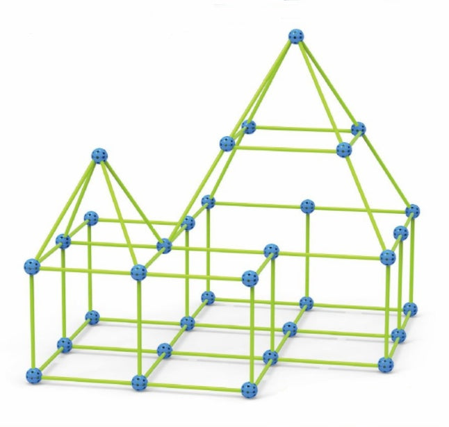 Kit de construction de cabanes Blocs de construction Tentes pour enfants Constructeur de forteresses Châteaux Tunnels Maison de jeu 3D à construire soi-même pour enfants Cadeau
