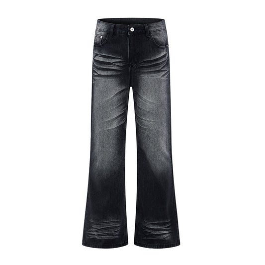 Jean Flare Homme Patte d'éléphant Style Moustache de Chat
