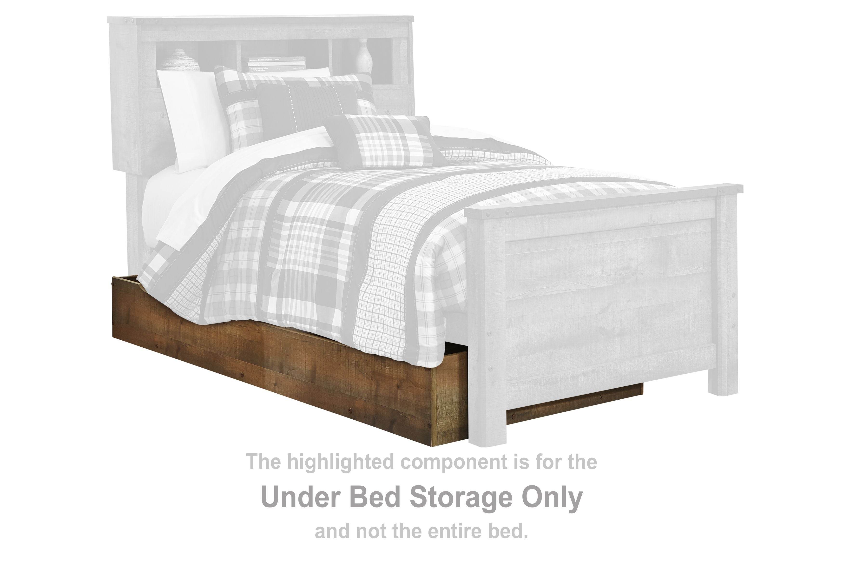 Trinell - Bookcase Storage Bed-3