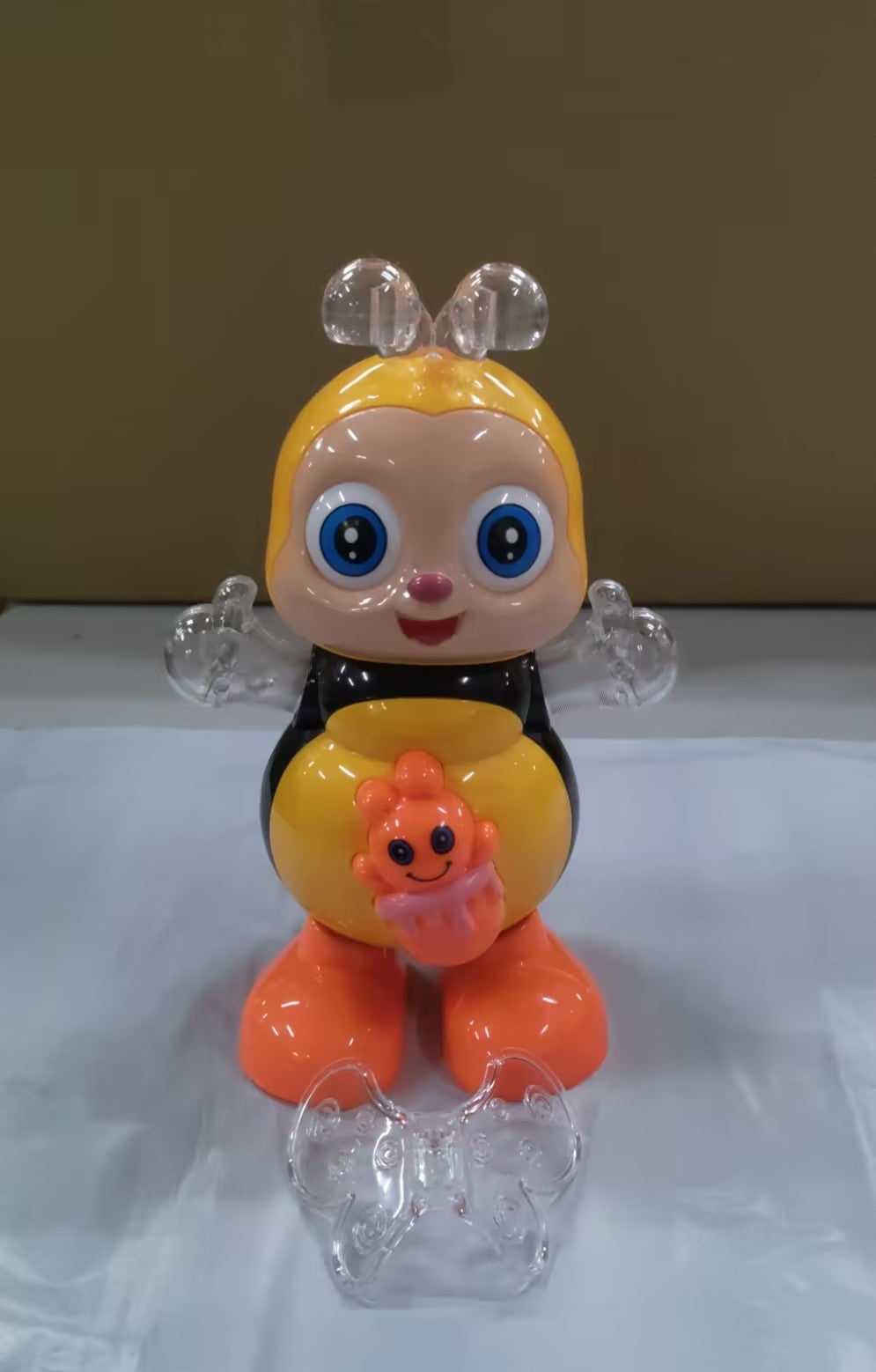 Swing Cartoon Bee Electric Lamplight Music Toy