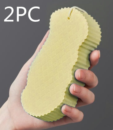 Esponja corporal 3D con patrón de escamas de pescado, bola de baño tridimensional