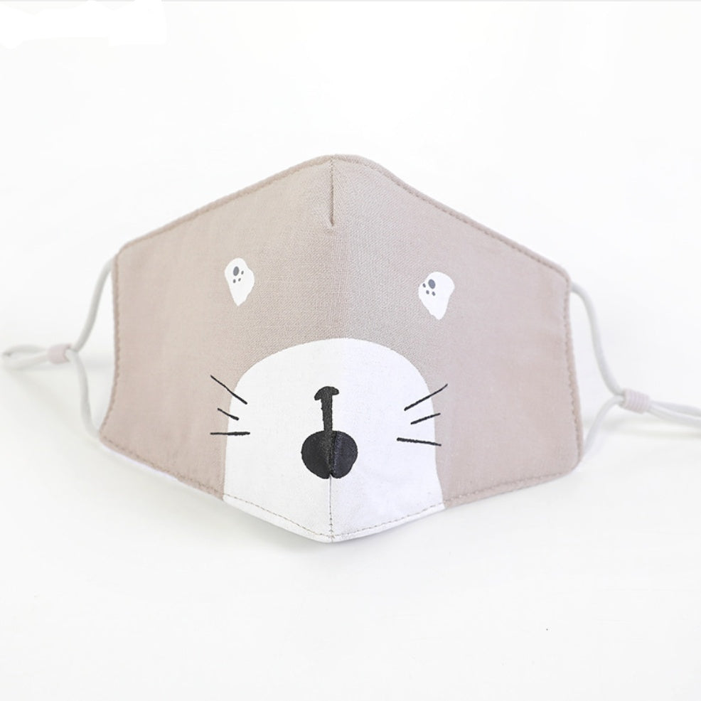 Masque facial en coton pour enfant, masque pour adulte