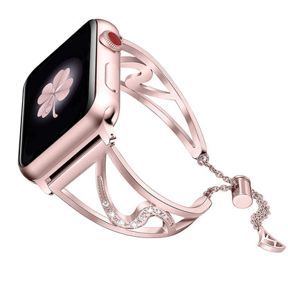 Bracelet de montre en acier inoxydable en forme de S