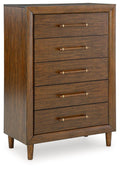 Signature Design by Ashley Brown 5 Drawer Chest Lyncott-0