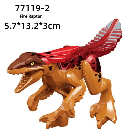 Blocs de construction de jouets dinosaures, petites particules de puzzle