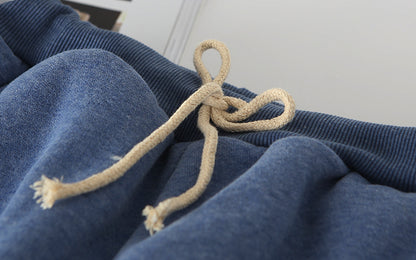 Pantalon de jogging matelassé en velours d'agneau