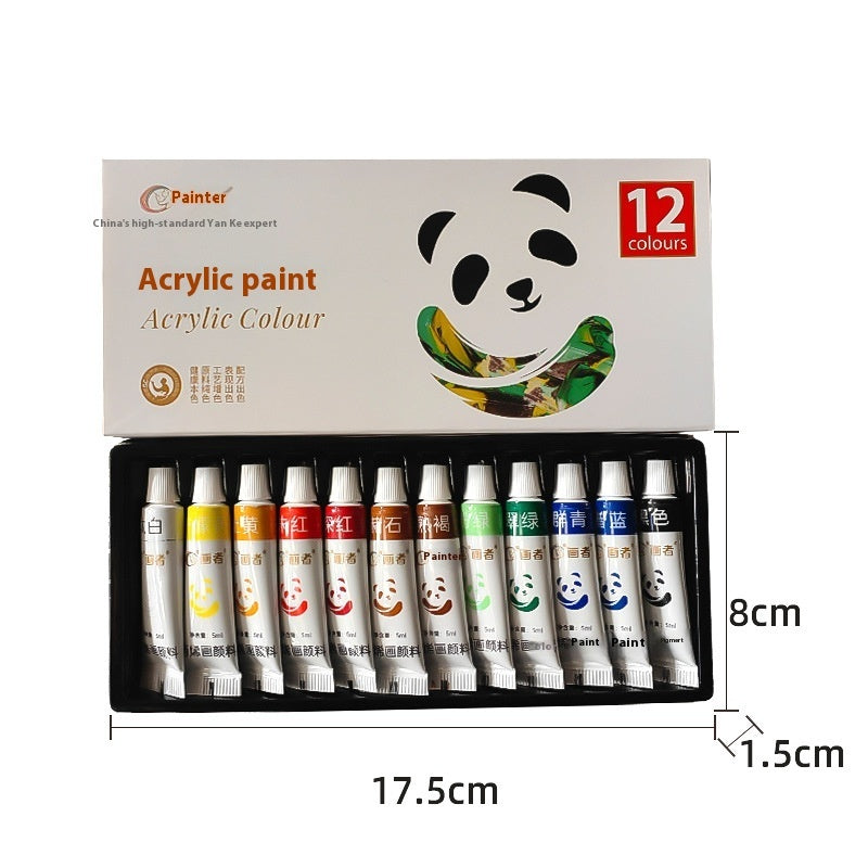 Juego de pintura de propileno 12ml Impermeable Pintura para niños Principiantes 12182436 Color Pintura al óleo