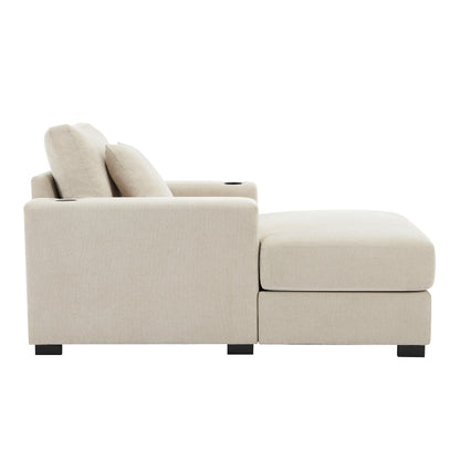 Tumbona oversized de 100.8 cm Sofá-diván de estilo moderno