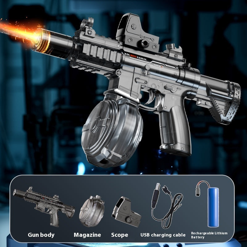 Nouveau pistolet à eau électrique Ice Mouse Ice Explosion, haute vitesse, tir continu, rechargement à liaison, grande capacité pour enfants