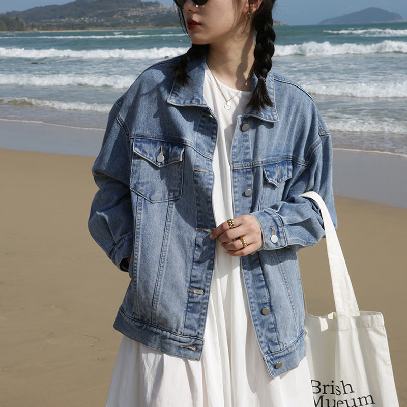 Blouson en jean American Vintage amincissant Ins