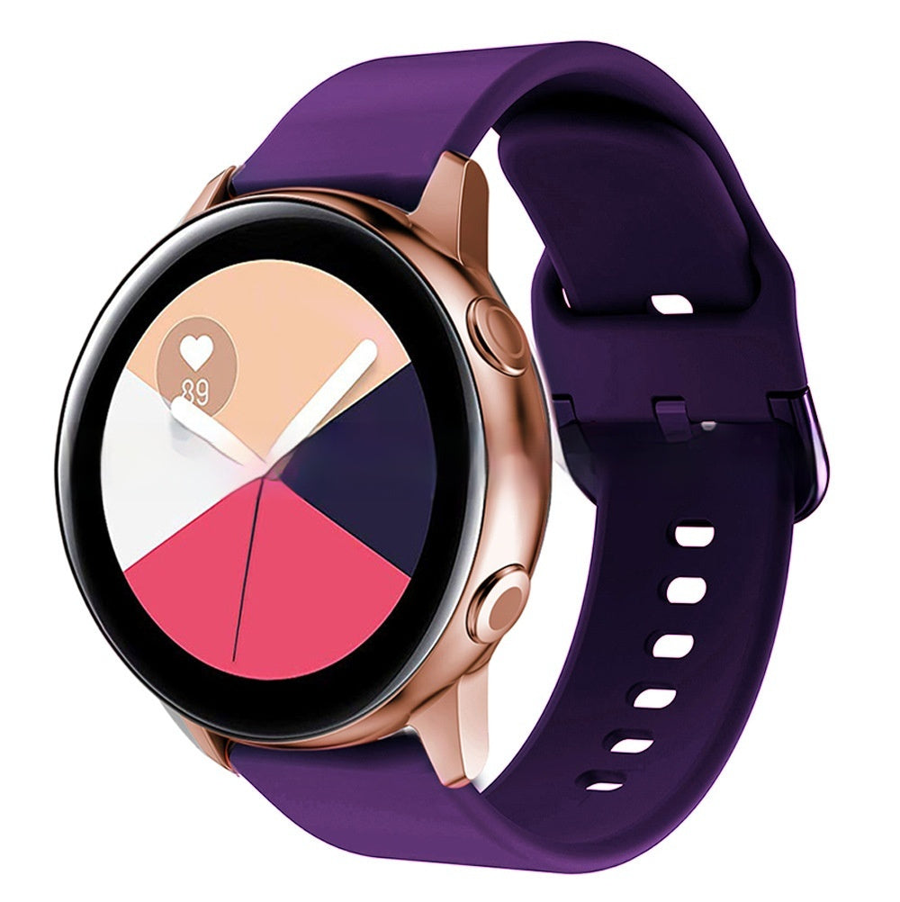 Bracelet universel en silicone 20 ou 22 mm pour montre connectée