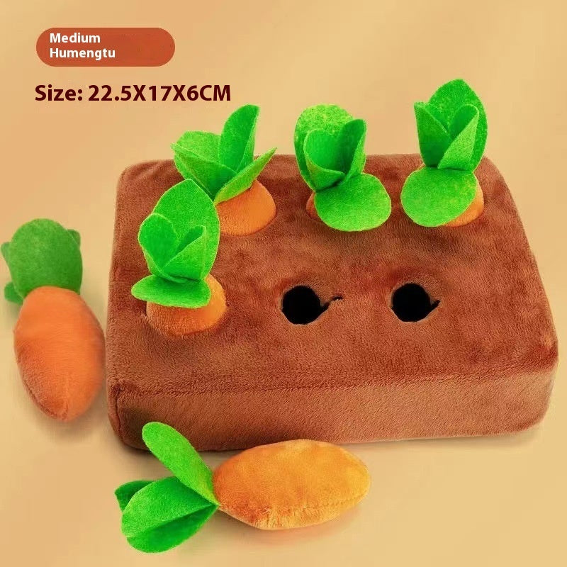 Jouets en peluche créatifs de radis à tirer