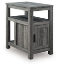 Signature Design by Ashley Fendenmore Chair Side End Table with USB Ports and Storage Brown Two-Tone Finish-1