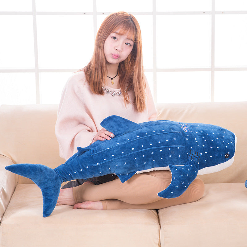 Peluche Douce Requin Baleine Bleue