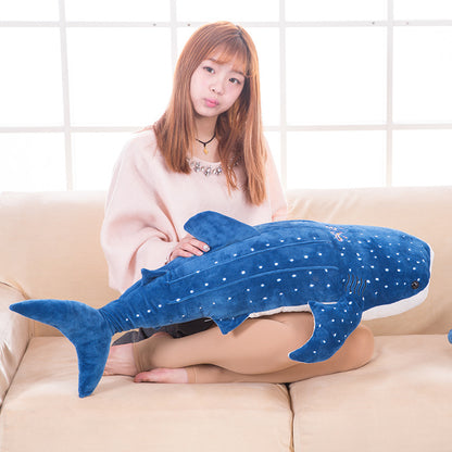 Peluche Douce Requin Baleine Bleue
