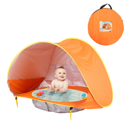 Tienda de playa para bebés, carpa de camping al aire libre para niños, plegable, impermeable, toldo parasol con protección UV.