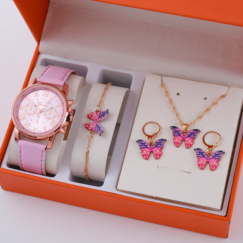 Ensemble de bijoux montre-bracelet à gradation pour femmes