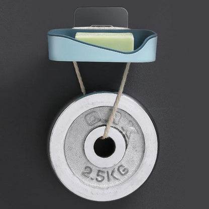 Contrast Color Drain Soap Box Double-Layer Storage Soap Box Bathroom Rack Strong Non-Marking Paste Soap Box by eprolo