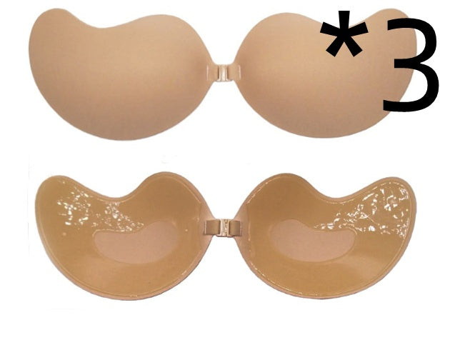 Sujetador Push Up Invisible Sujetador Sin Espalda Sin Tirantes Bralette Sin Costuras con Cierre Delantero Ropa Interior