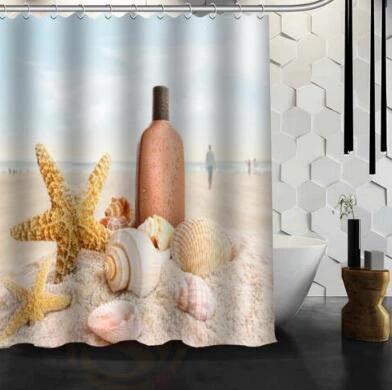 Waterproof Shower Curtain Bathroom Curtain Beach Spa Shower Curtain by eprolo