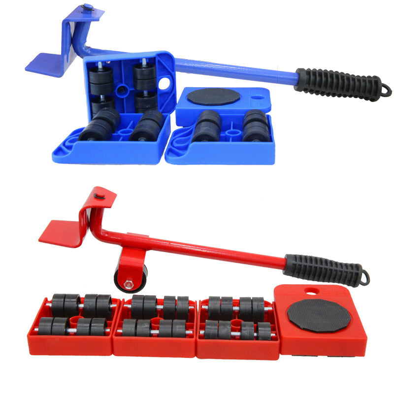 Outil de levage professionnel pour meubles, ensemble d'outils de déménagement, barre à roues, rouleau pour objets lourds, outils à main mobiles