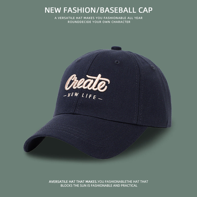 Chapeau coréen pour femme, look assorti, petites lettres brodées