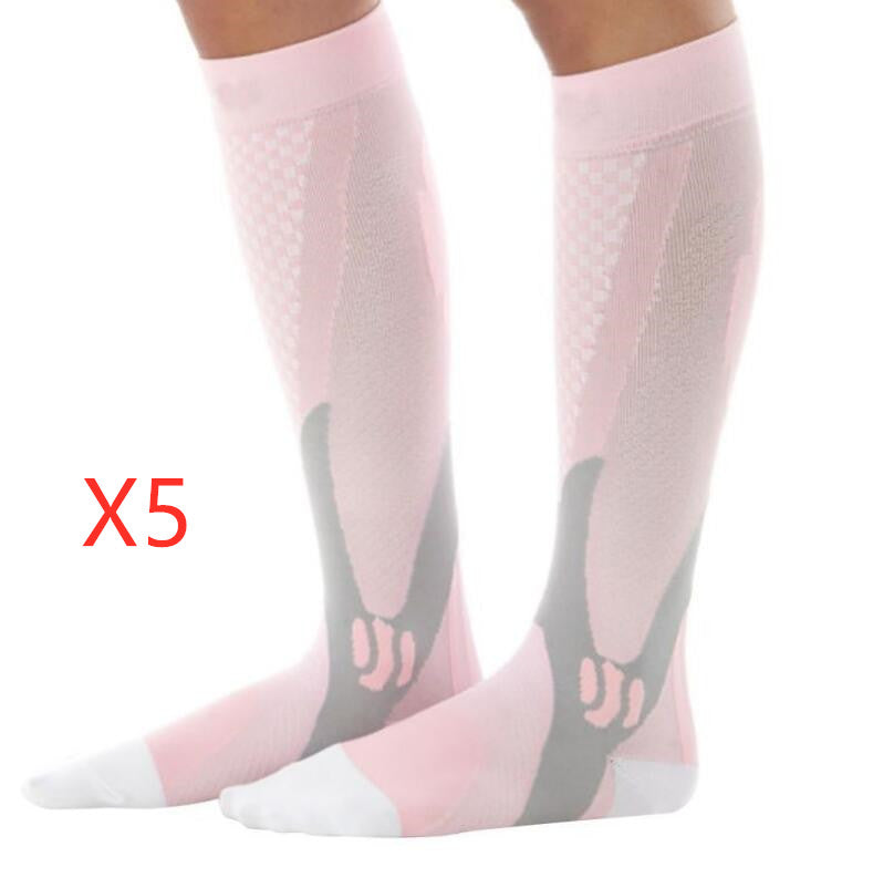 Calcetines de compresión para hombre y mujer. El mejor ajuste atlético gradual para correr, viajar en avión, aumentar la resistencia, la circulación y la recuperación.