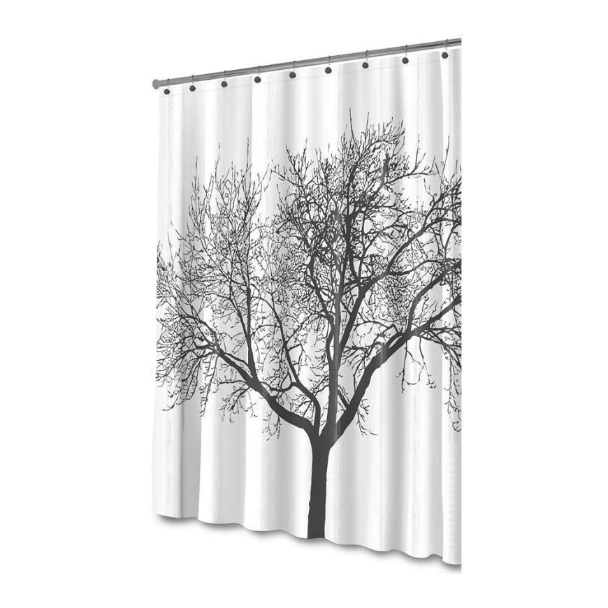 Home Decoration Mildew Resistant Shower Curtain Fabric 180x180 Tree Design Peva Curtain by eprolo