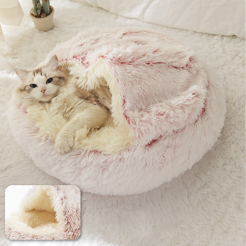 Plush shell pet nest