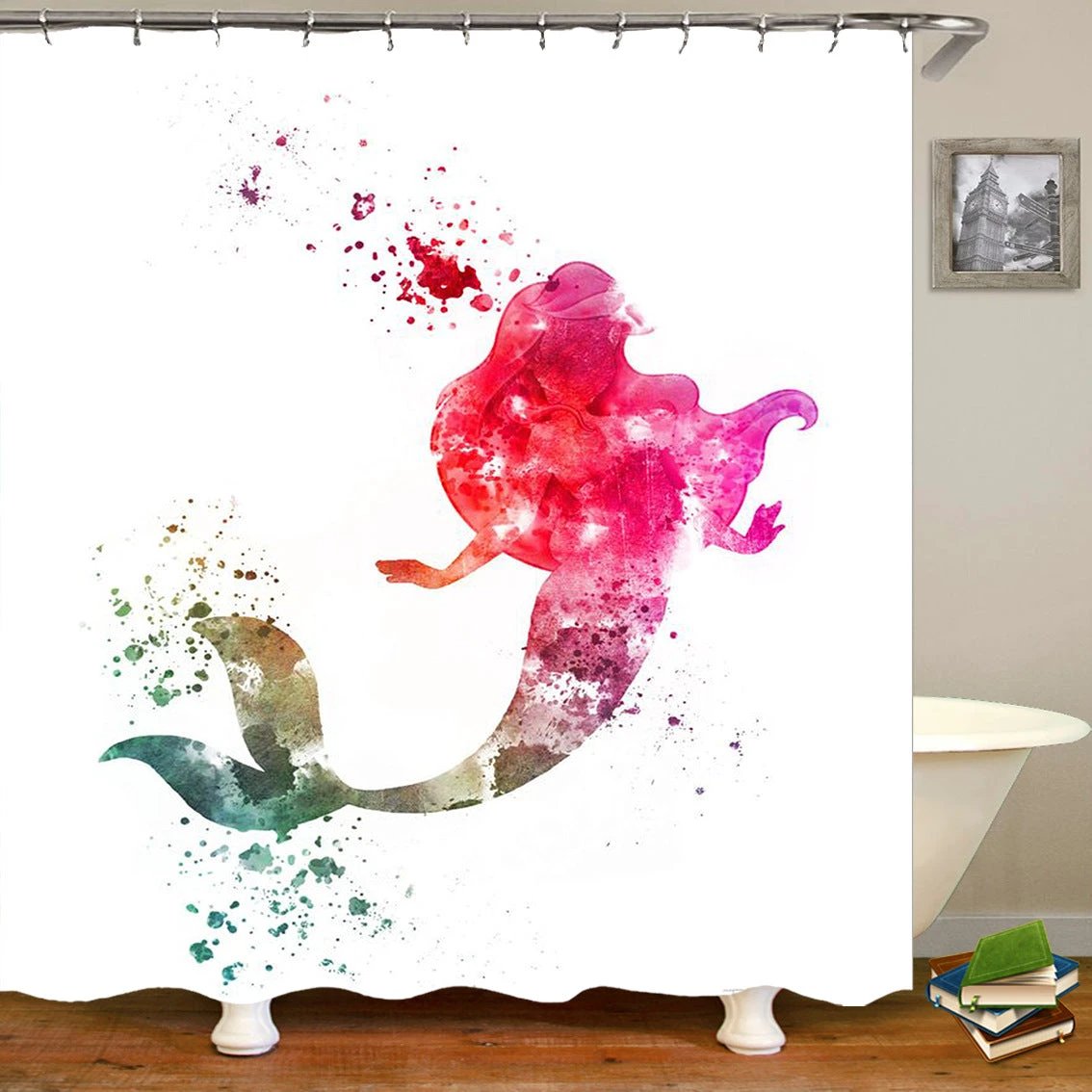 sea worldl Style Pattern Bathroom Shower Curtain by eprolo