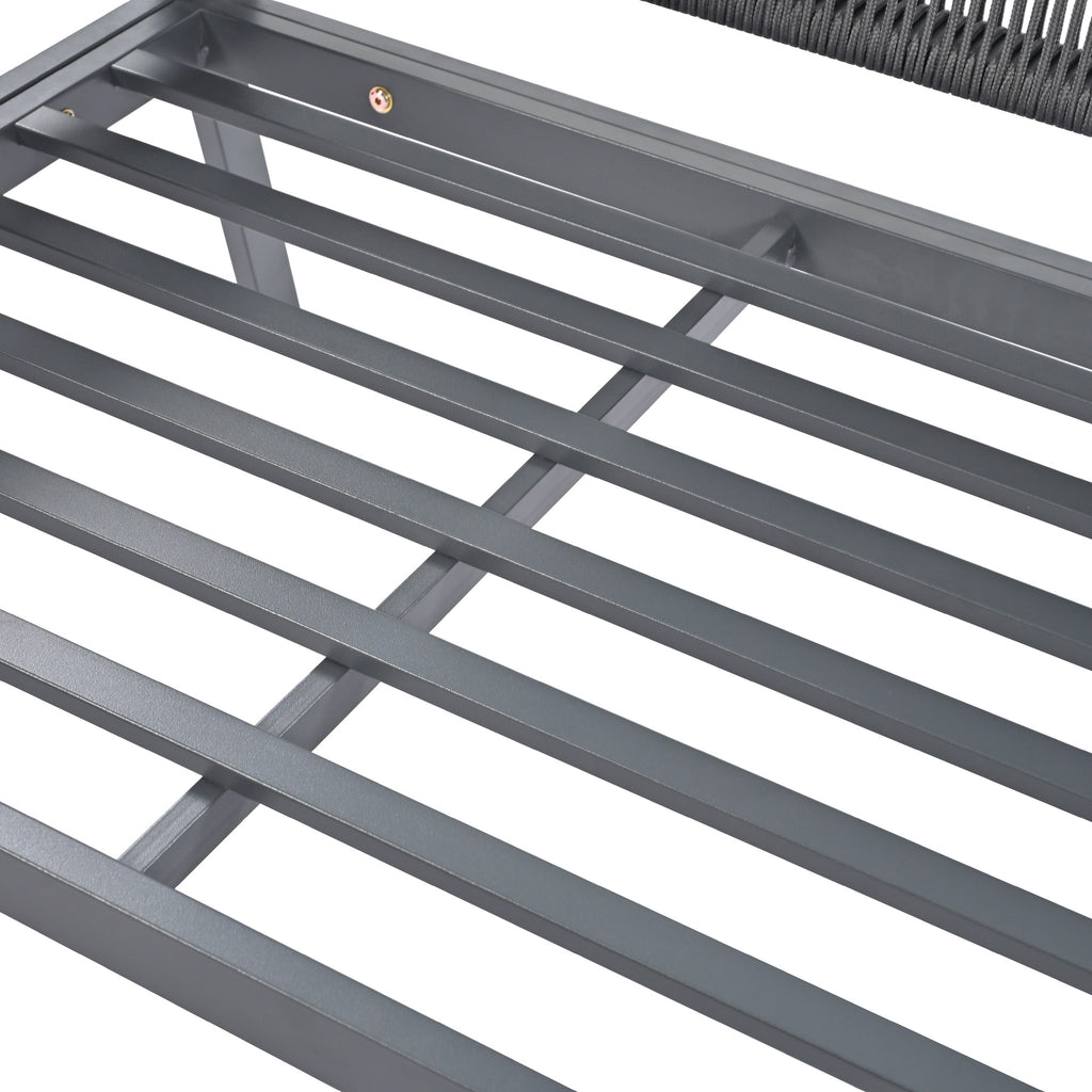 Outdoor Furniture with Tempered Glass Table