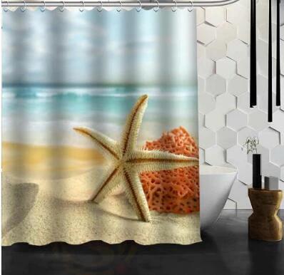 Waterproof Shower Curtain Bathroom Curtain Beach Spa Shower Curtain by eprolo