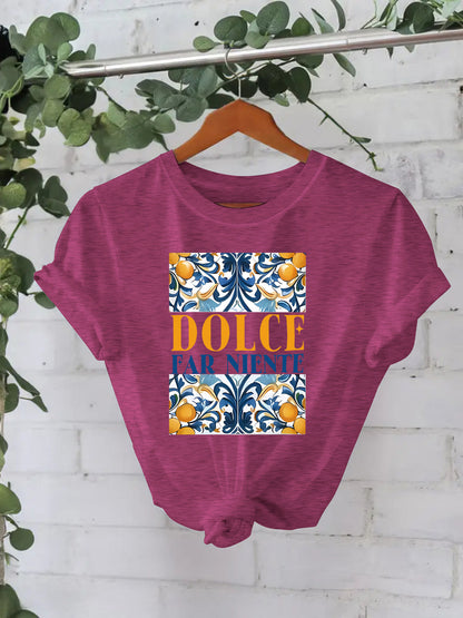 T-shirt DOLCE print
