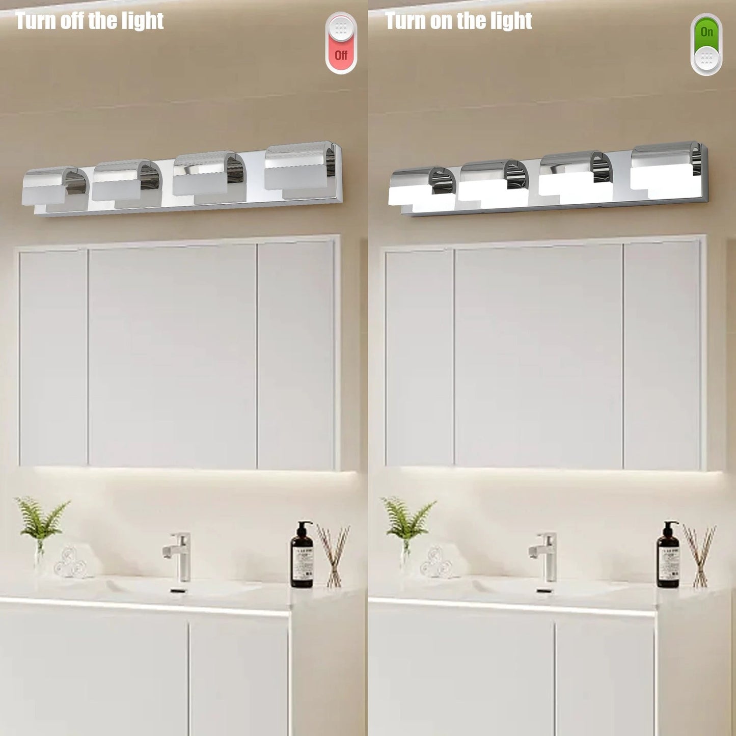 Modern Bathroom Vanity Lighting 4-Light LED by eprolo