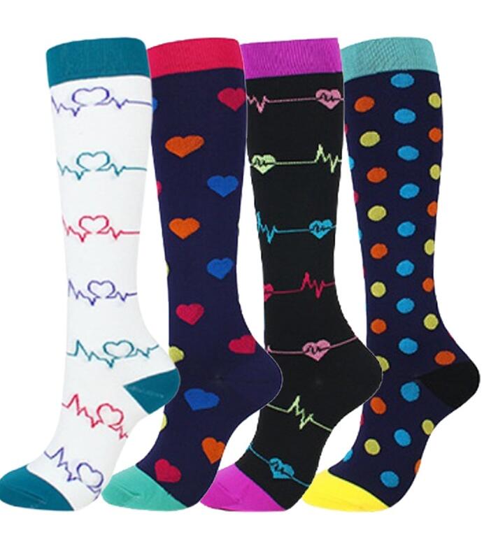 Chaussettes de sport de compression extensibles pour femmes