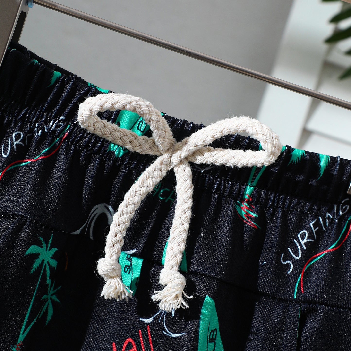 Ensemble short et t-shirt décontracté brodé, style plage sportif mignon