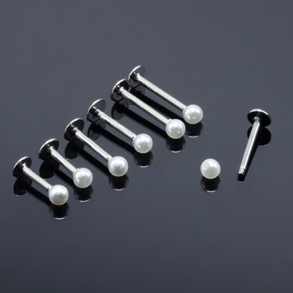 Clou de labret en acier inoxydable sur bille de 3 mm pour cartilage d'oreille