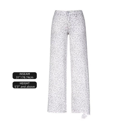 Womens Straight-leg Loose-fit Denim Jeans