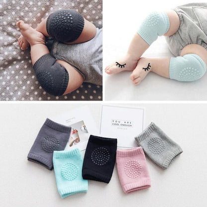 Genouillères et coudières antidérapantes pour bébés, avec colle, pour ramper