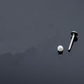 Labret Ear Bone Stud Stainless Steel On 3mm Ball
