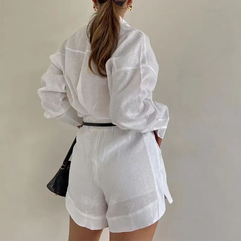 Ensemble de Costume Court et Manches Longues pour Femme