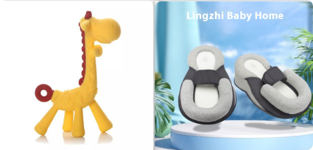 Jouet girafe pour bébé, anneau de dentition, bâton molaire
